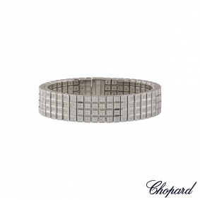 Chopard White Gold Ice Cube Diamond Bracelet 85/3810/0-04